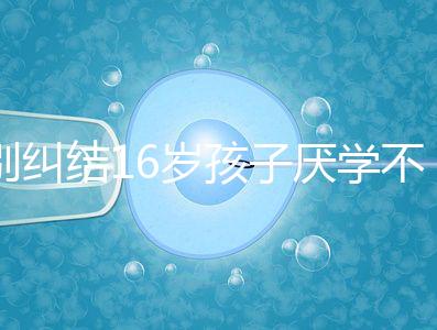 別糾結16歲孩子厭學不去上學怎么辦了,弄清原因再解決
