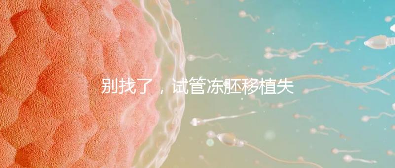 別找了,試管凍胚移植失敗的10大原因全在這里!