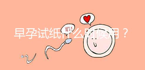 早孕試紙什么時(shí)候用?