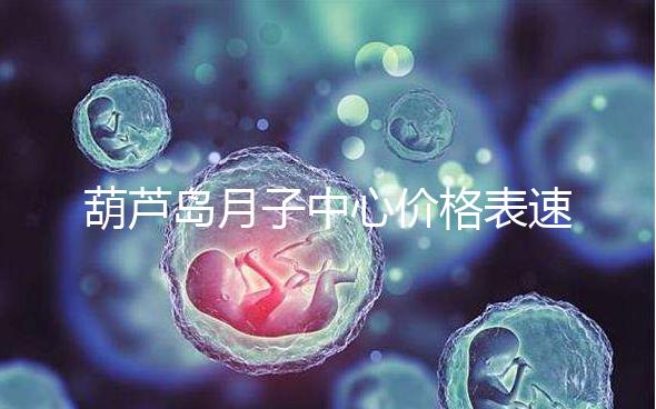 葫蘆島月子中心價格表速！2024年詩安、月如初榜上有名