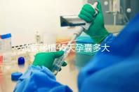 試管移植45天孕囊多大正常？孕囊胎芽孕周對照表別錯過